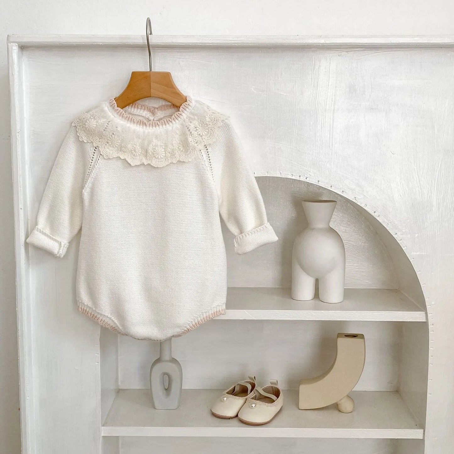 PREORDER Boutique Style Sweater Bubble Rompers Pink Poodle Designz
