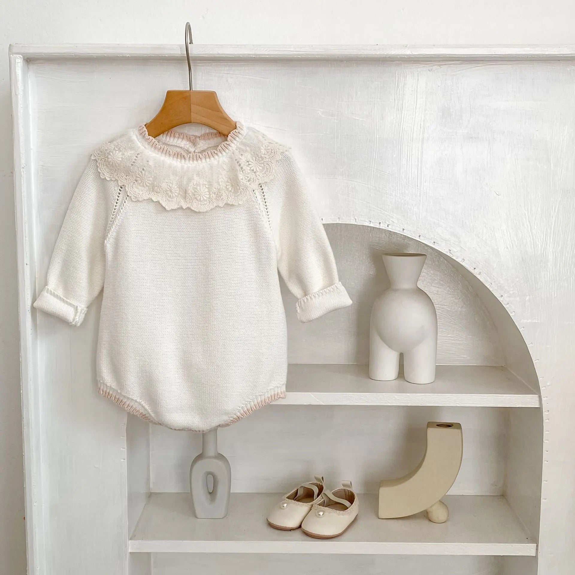 PREORDER Boutique Style Sweater Bubble Rompers Pink Poodle Designz