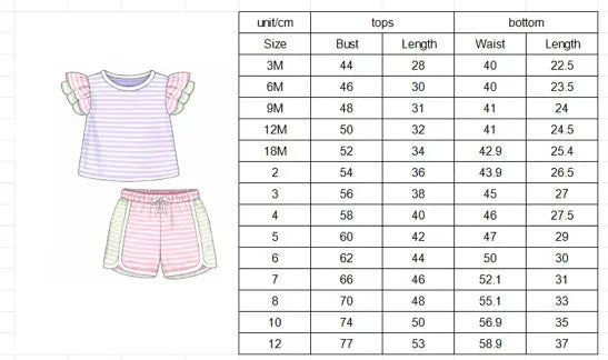 PREORDER-COLOR BLOCK STRIPED PLAY SETS Pink Poodle Designz