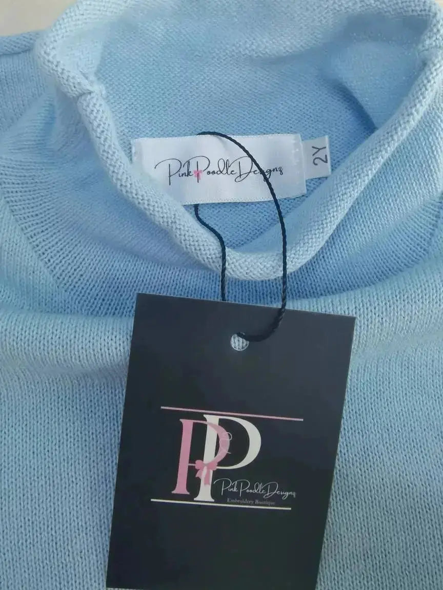 PREORDER PPD Signature Unisex Roll Neck Sweater (Copy) Pink Poodle Designz