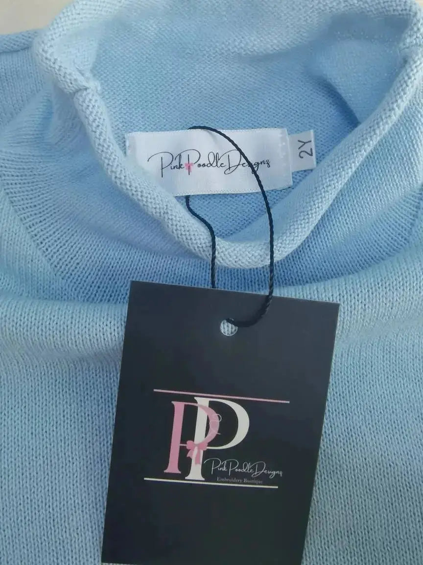 PREORDER PPD Signature Unisex Roll Neck Sweater (Copy) Pink Poodle Designz