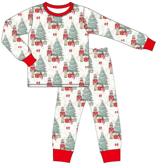 PREORDER #24 Christmas 2024 Pajama Sets Boys Pink Poodle Designz