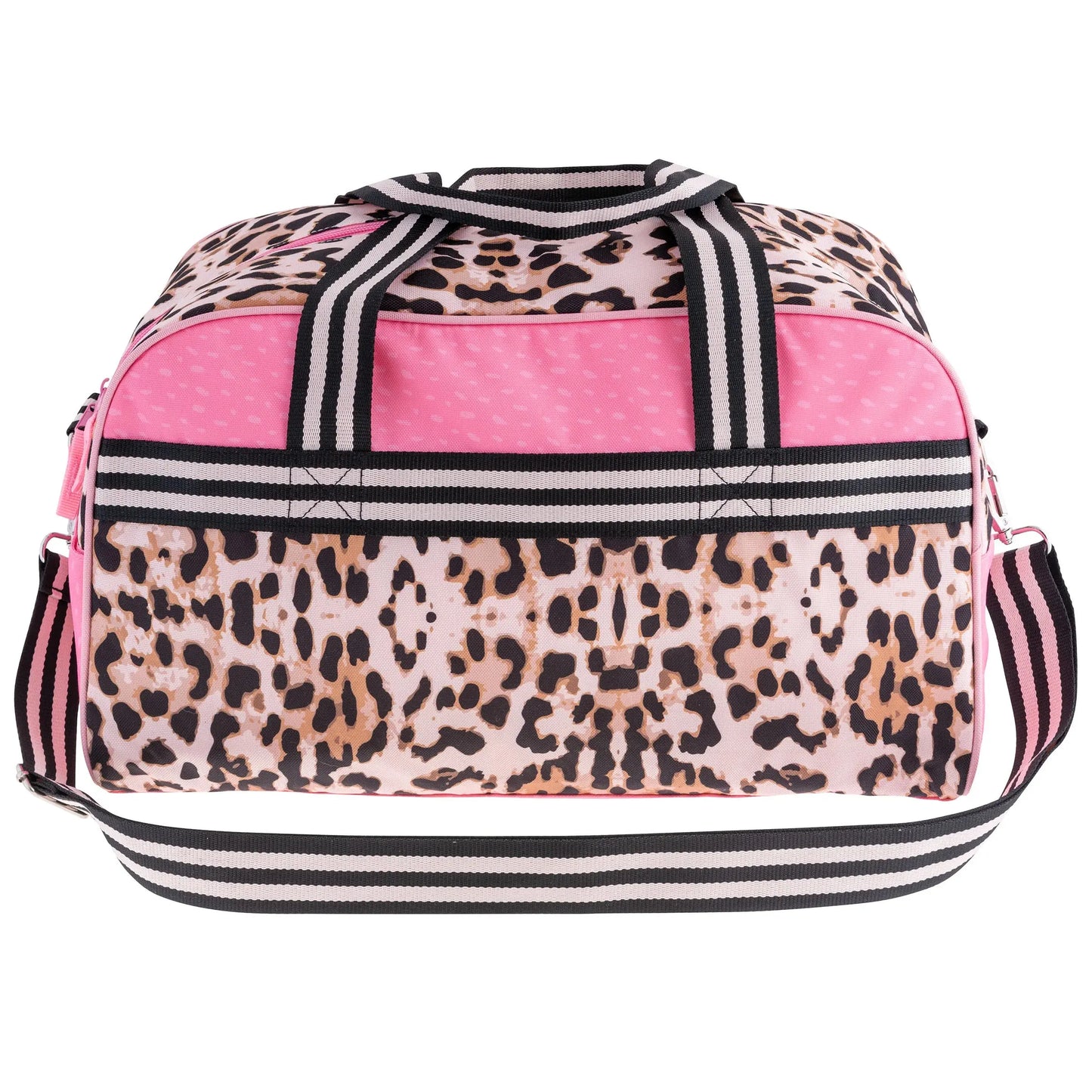 Pink & Leopard Duffle Bag Pink Poodle Designz