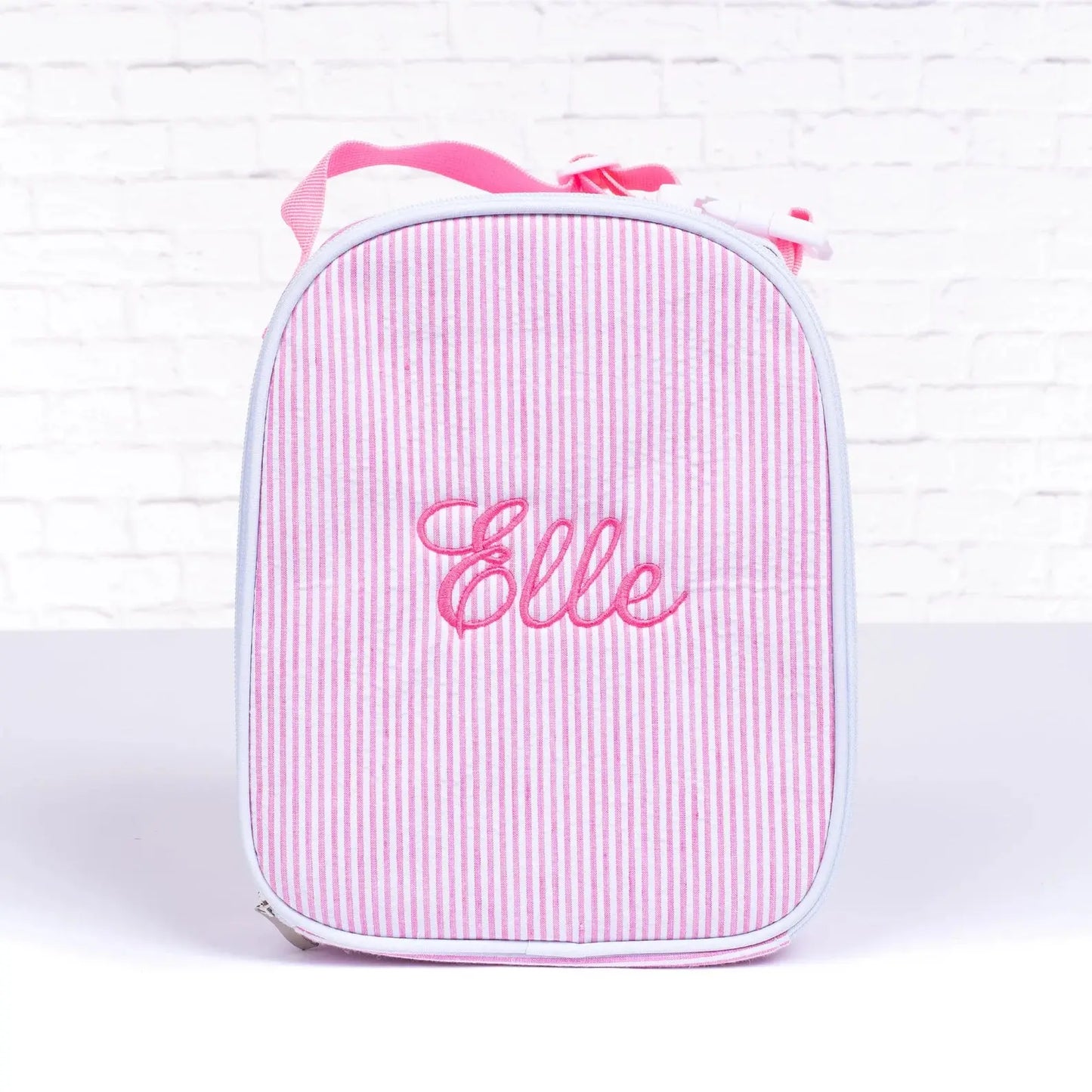 Seersucker Toddler Lunch Bag pinkpoodledesignz