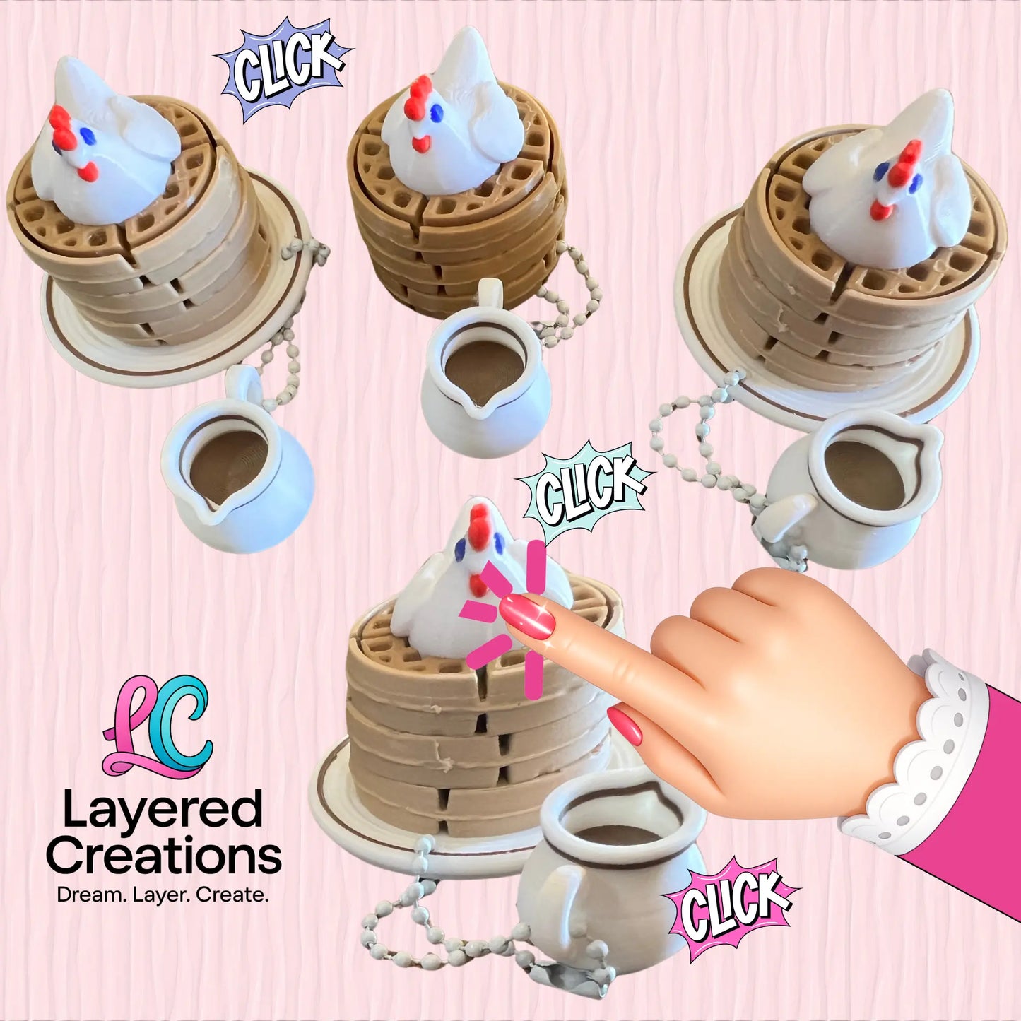 So Many Waffles!! Pink Poodle Designz