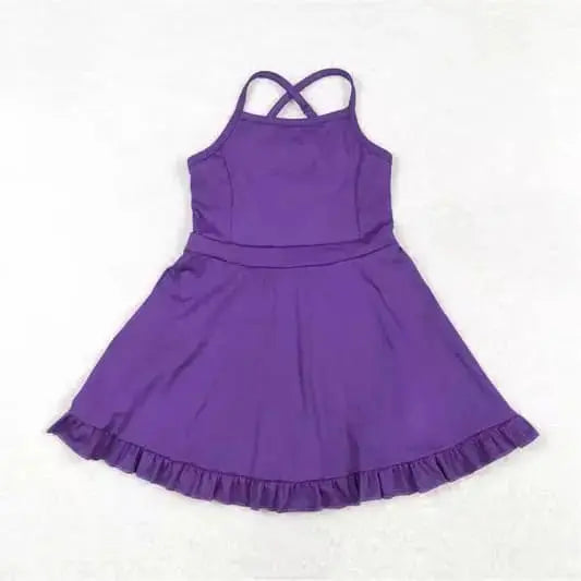 Strappy Dress With Attached Shorts Pink Poodle Designz