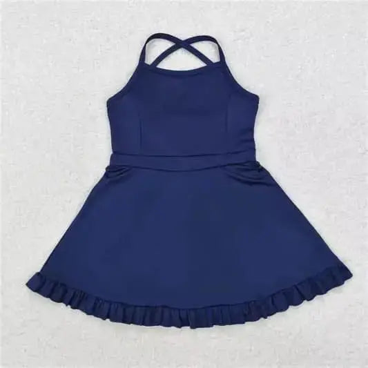 Strappy Dress With Attached Shorts Pink Poodle Designz
