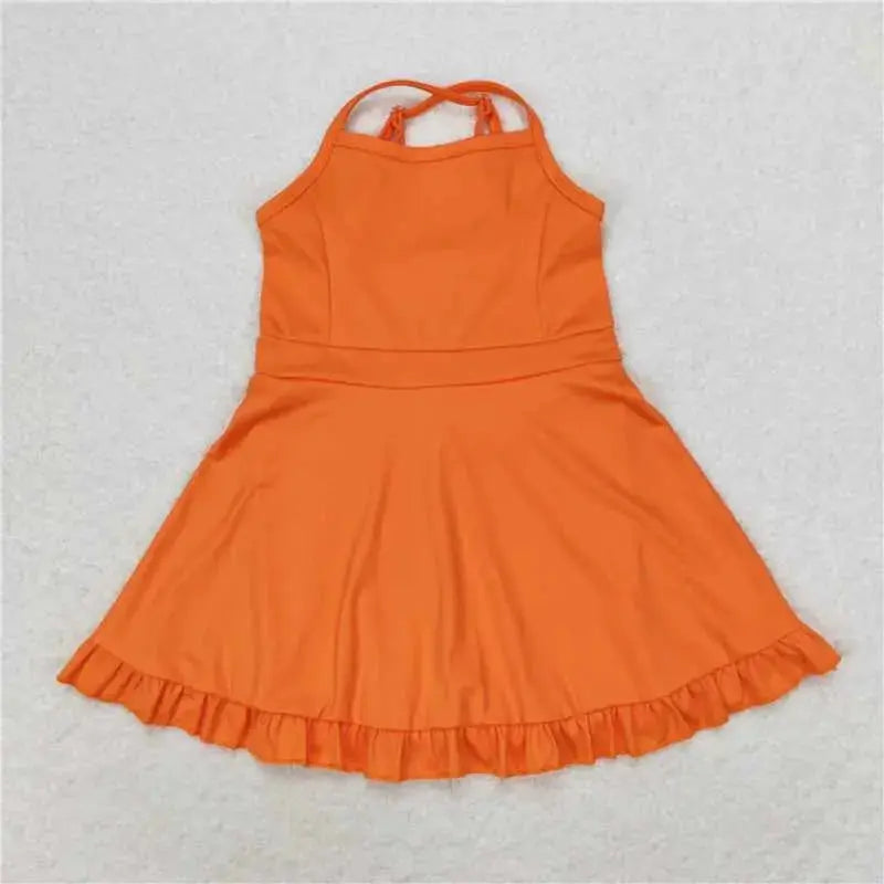 Strappy Dress With Attached Shorts Pink Poodle Designz