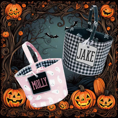 Super Cute Halloween Baskets Pink Poodle Designz