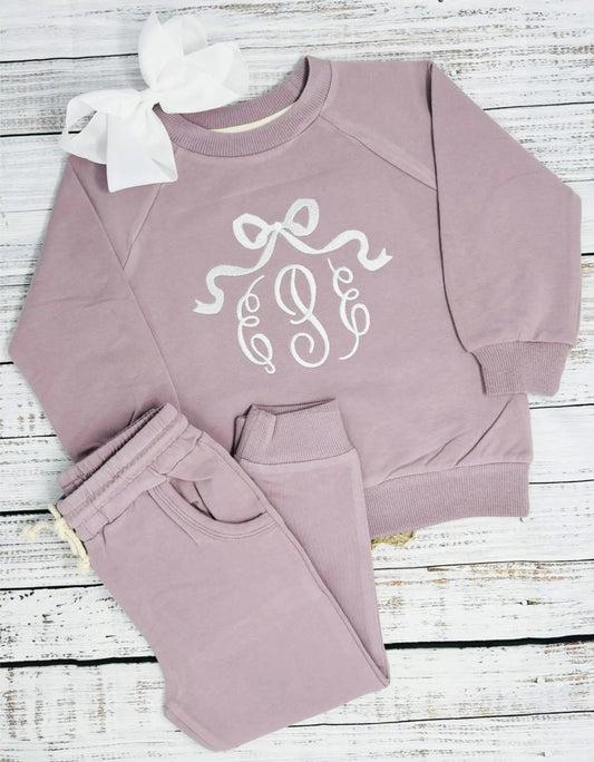 Unisex 2-Piece Set Jogger Pants Set Pink Poodle Designz