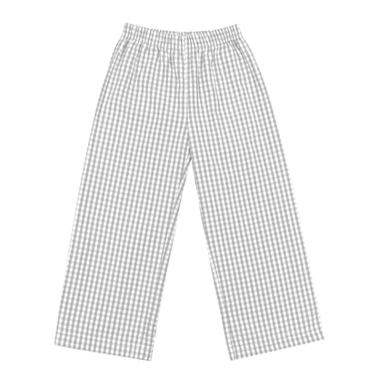 Unisex Gingham Pants Pink Poodle Designz