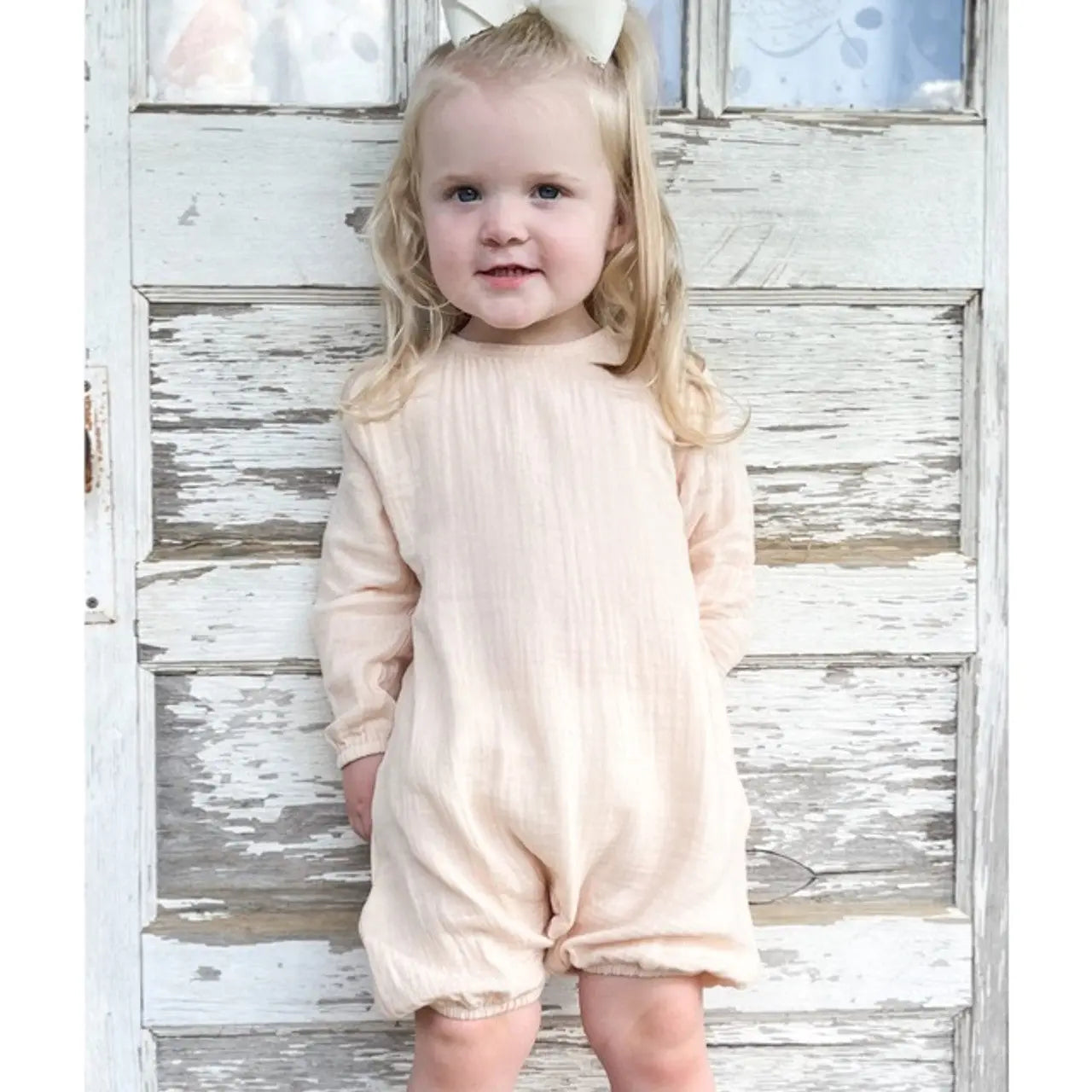 Unisex Muslin Long Rompers Sew Sweet Blanks