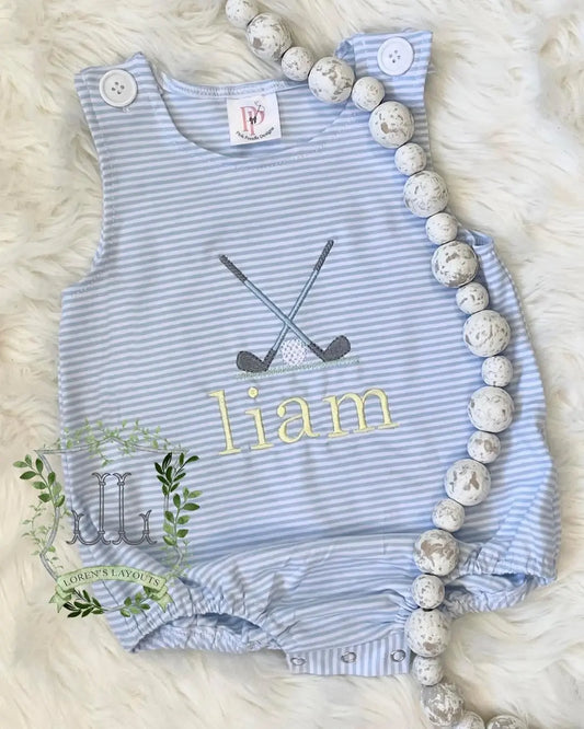 Unisex Sleeveless Baby & Toddler Bubbles (Red, Tan, Navy, Baby Blue Stripe) Pink Poodle Designz