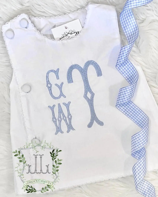 Unisex Vintage Style Diaper Sets (White) Pink Poodle Designz