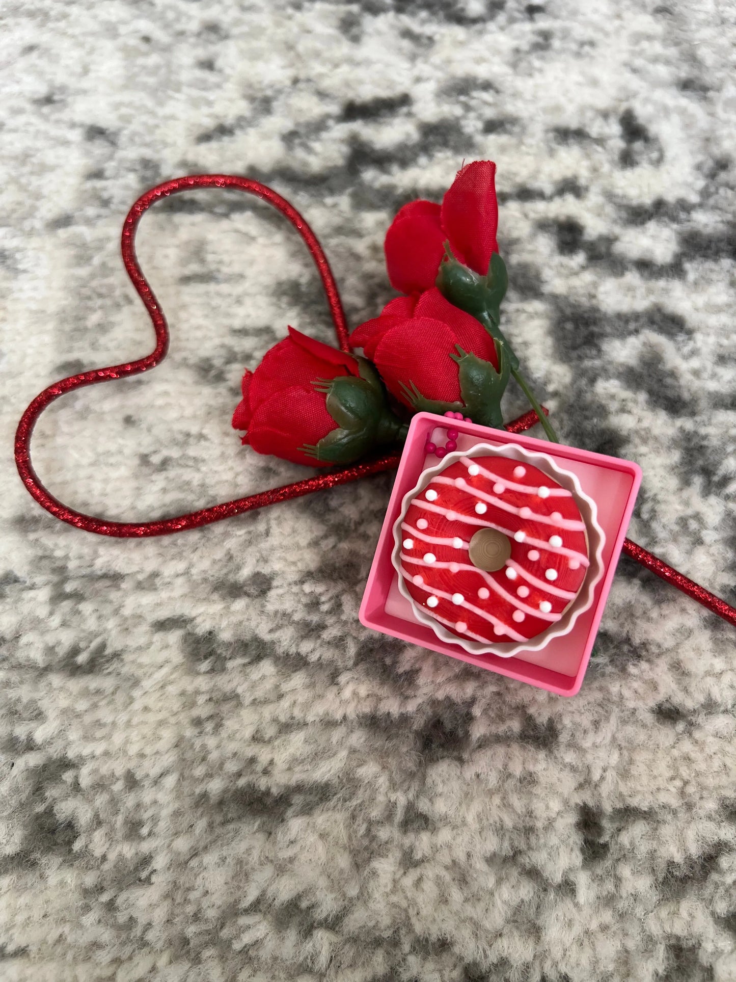 Valentine Donut Clickers Pink Poodle Designz