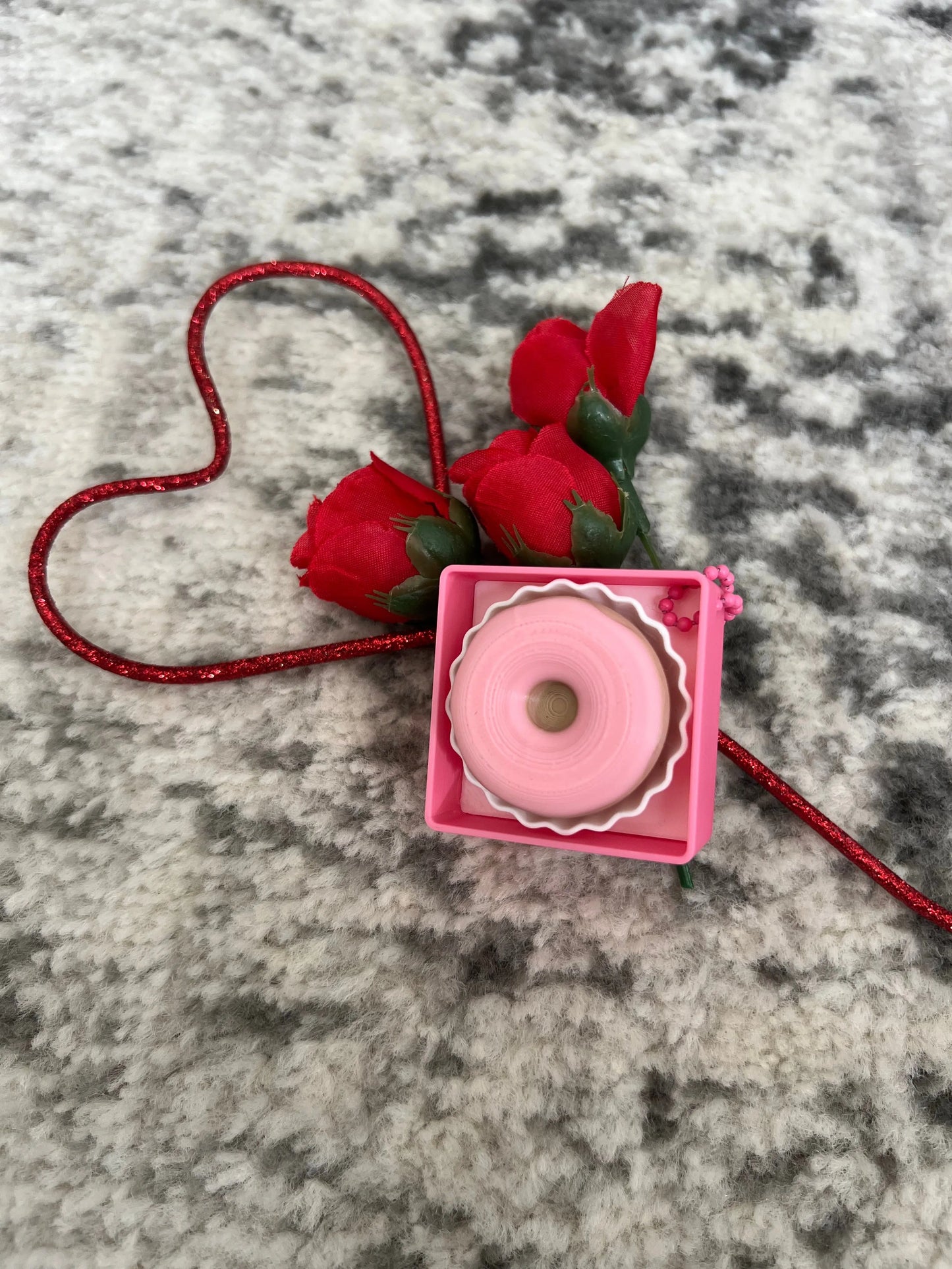 Valentine Donut Clickers Pink Poodle Designz