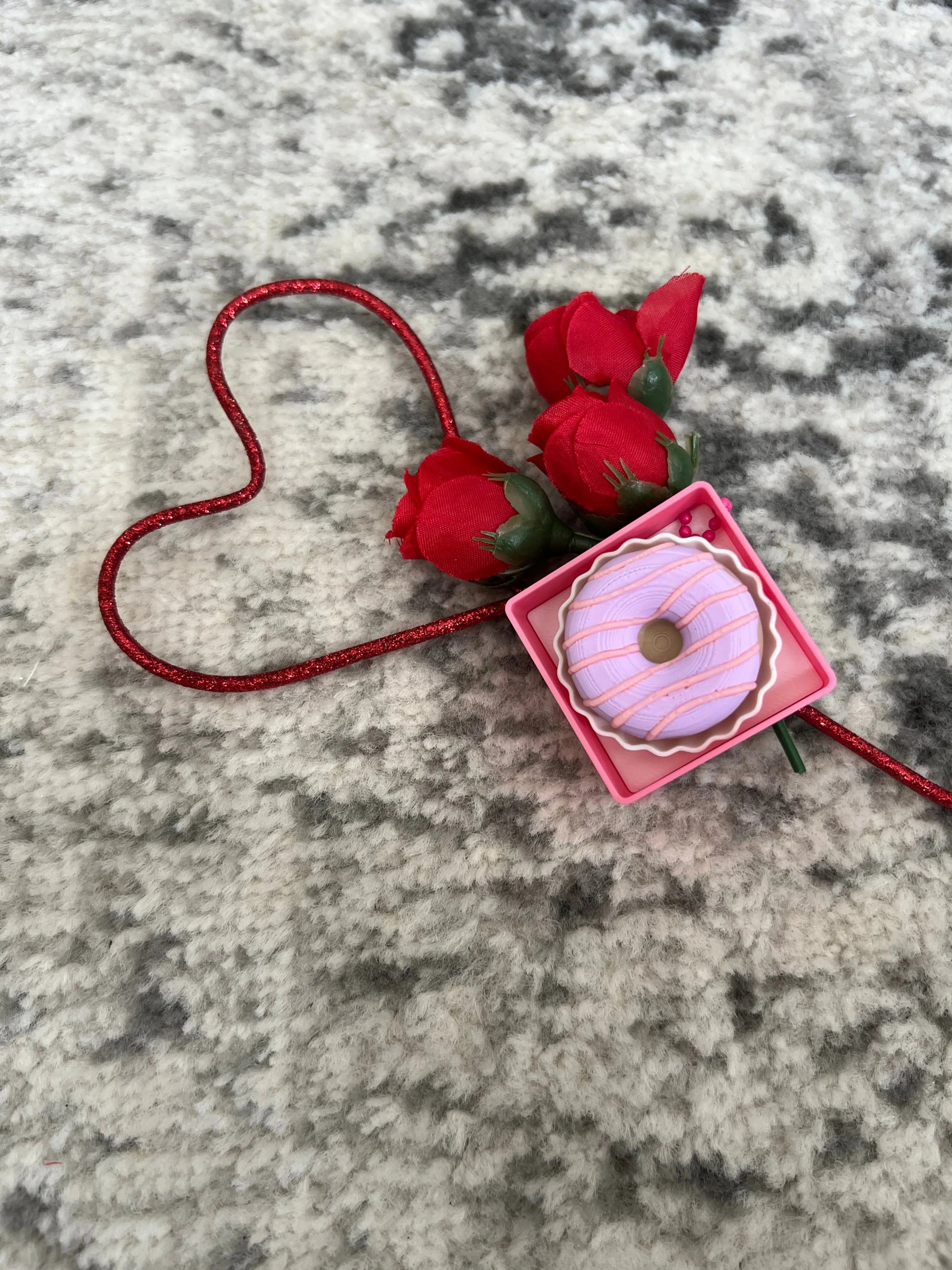 Valentine Donut Clickers Pink Poodle Designz