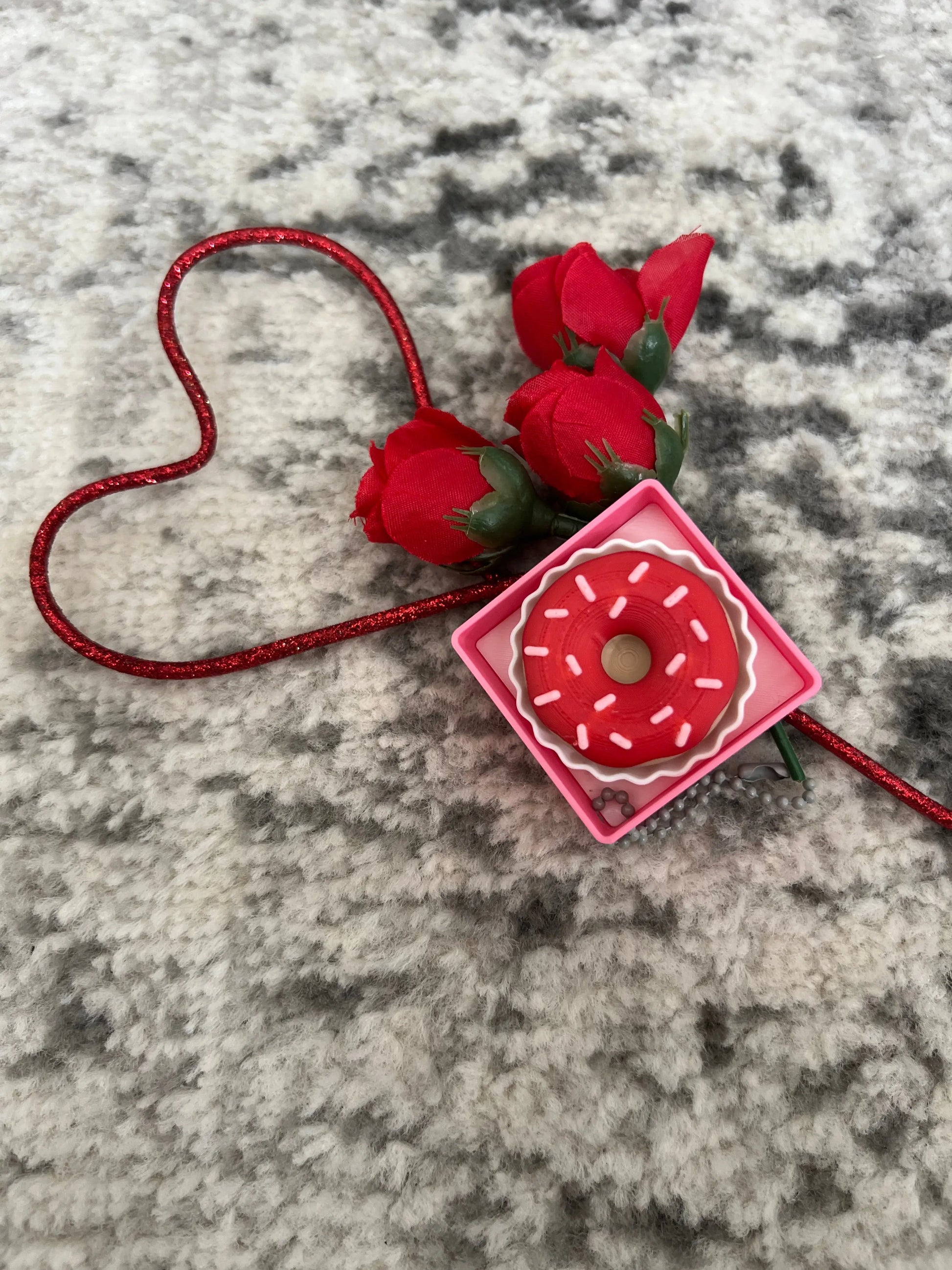 Valentine Donut Clickers Pink Poodle Designz