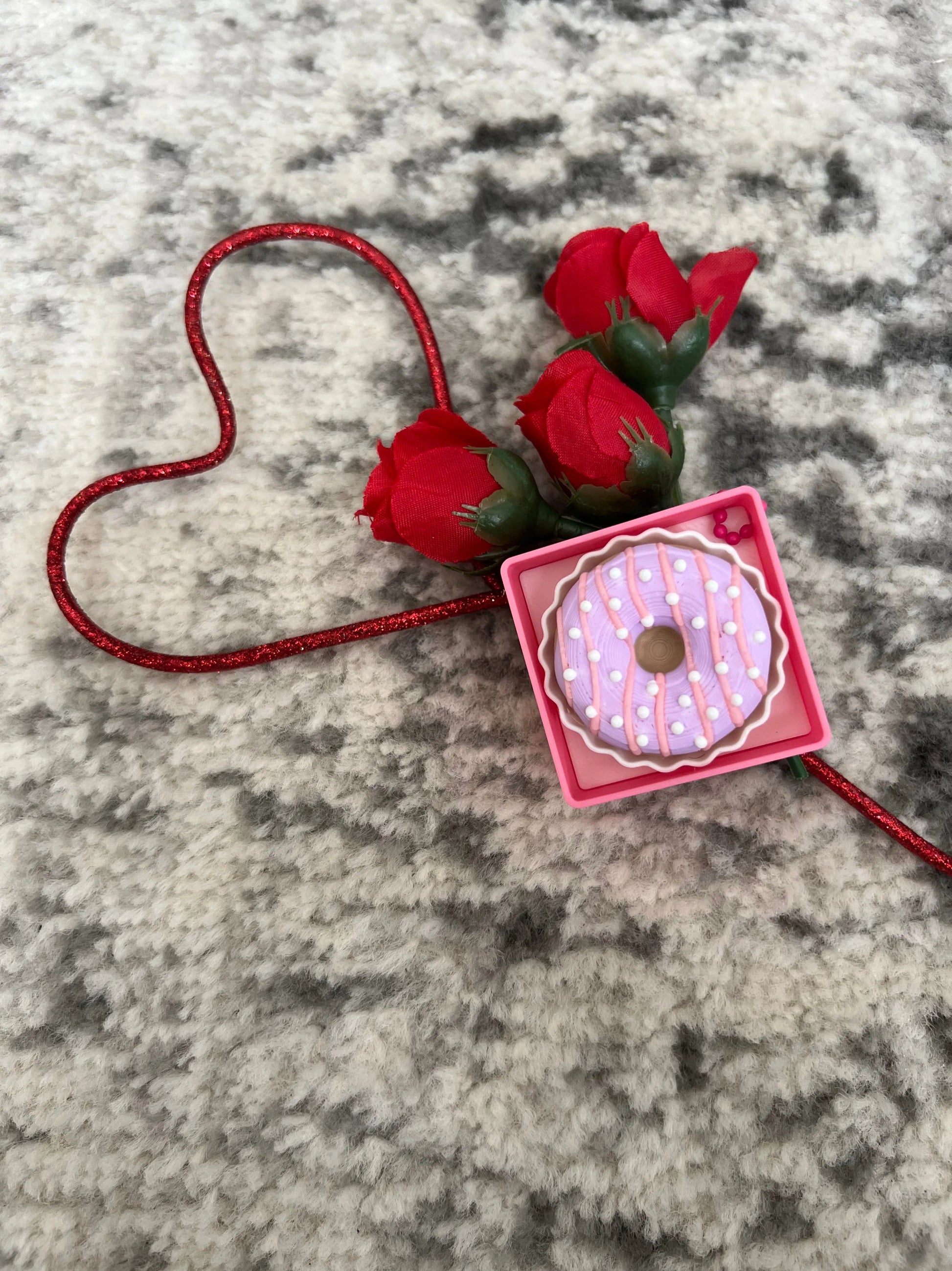 Valentine Donut Clickers Pink Poodle Designz