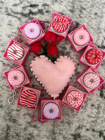 Valentine Donut Clickers Pink Poodle Designz