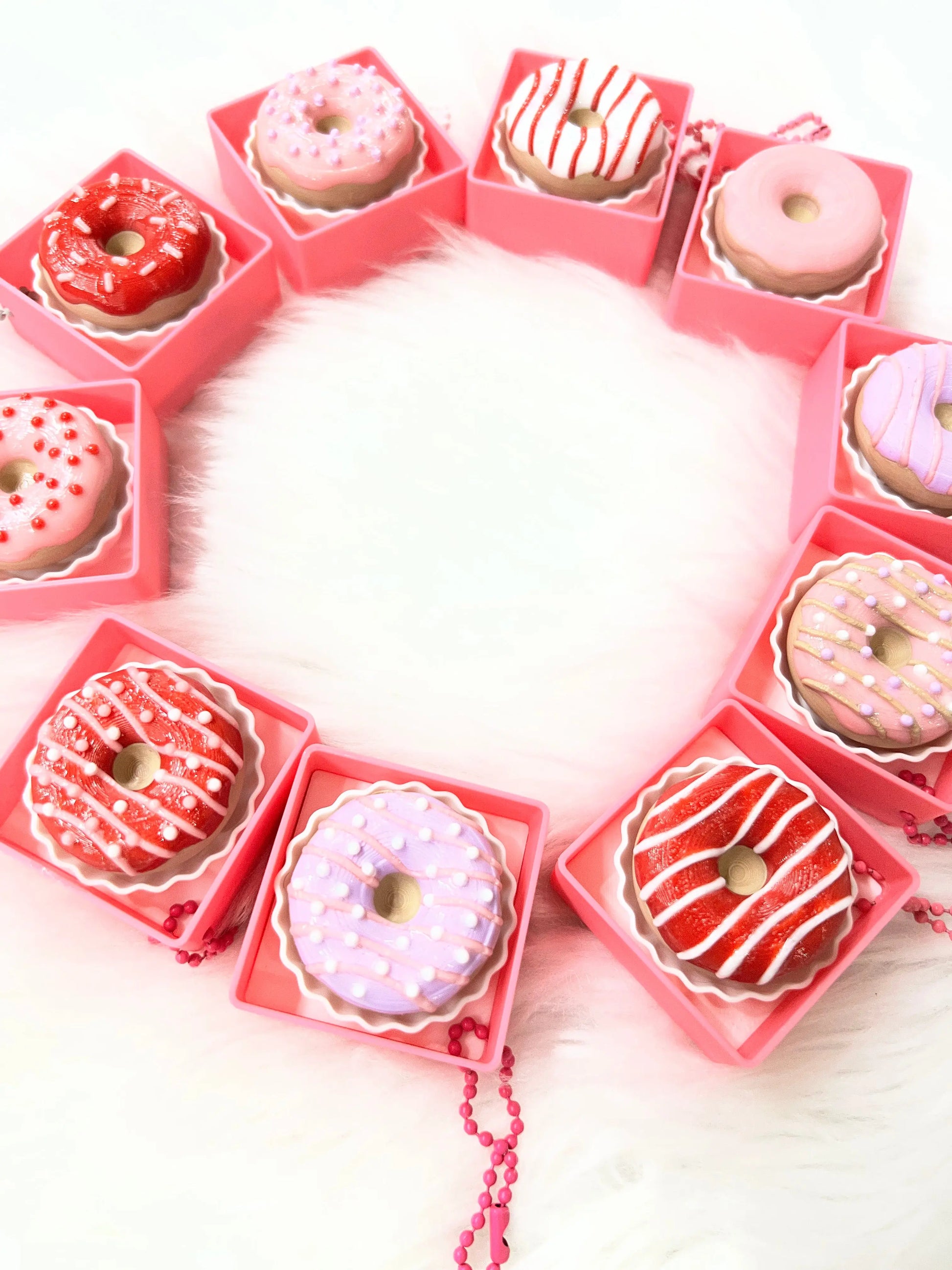 Valentine Donut Clickers Pink Poodle Designz