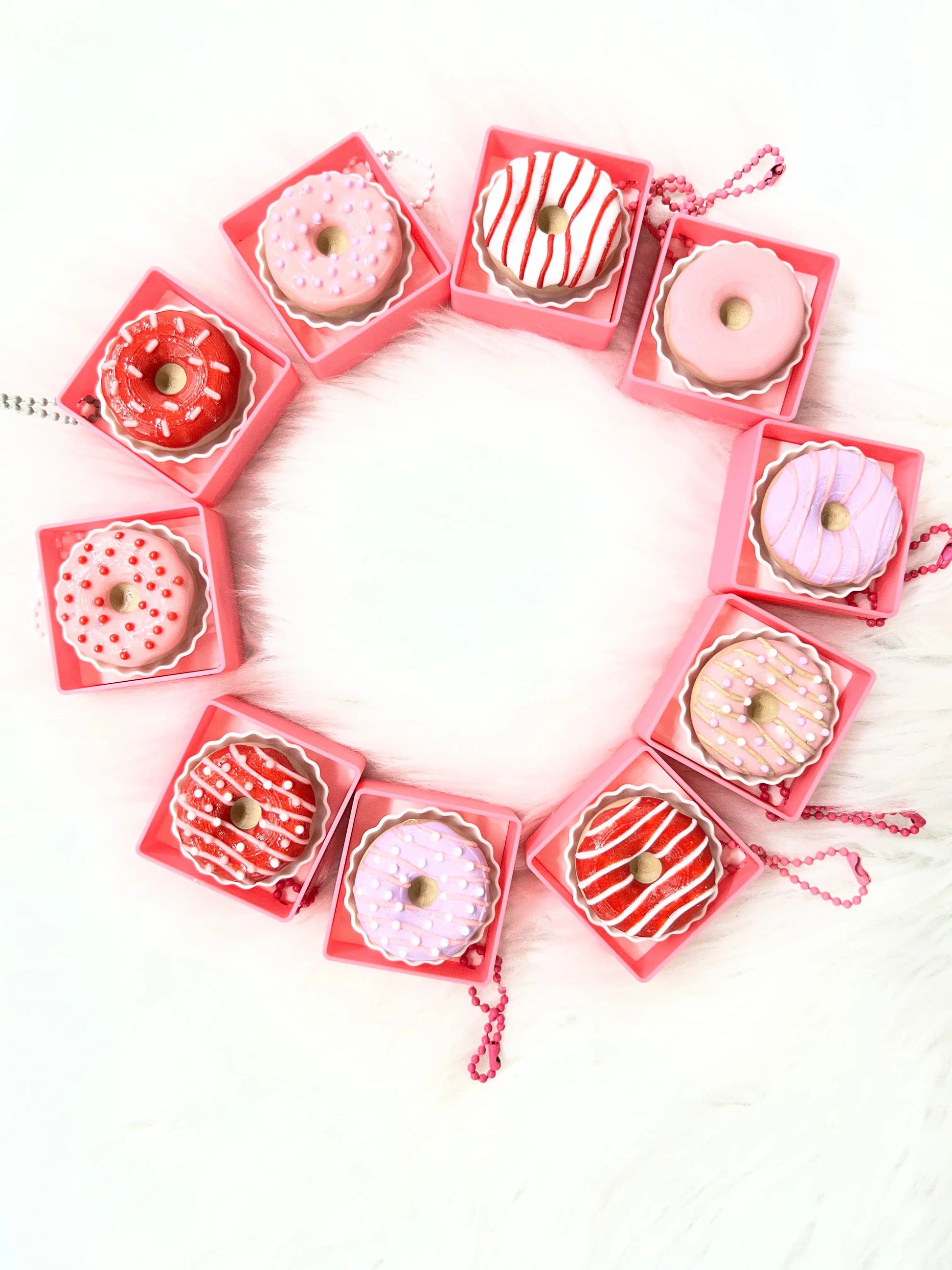 Valentine Donut Clickers Pink Poodle Designz
