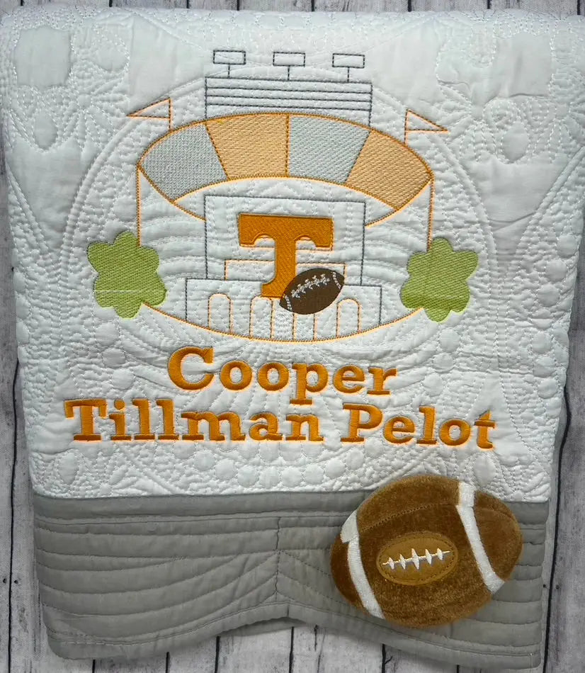 White Heirloom Quilt With Decorative Trim pinkpoodledesignz