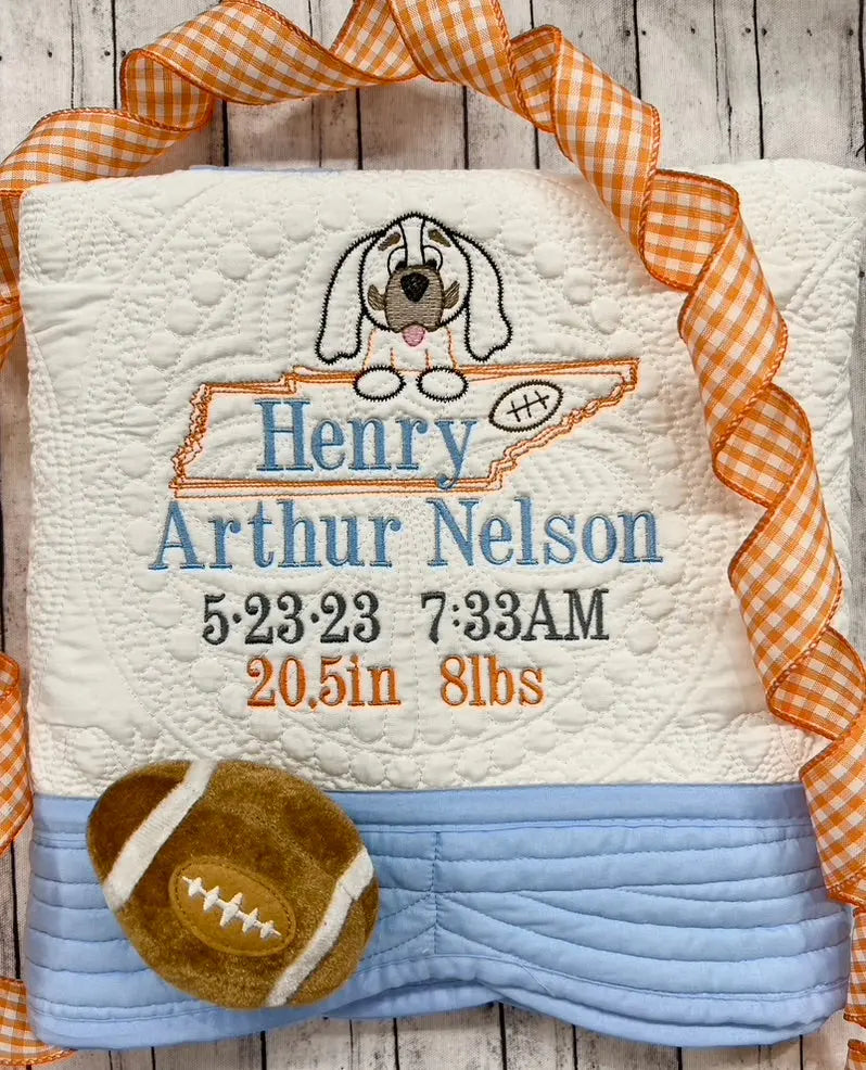 White Heirloom Quilt With Decorative Trim pinkpoodledesignz