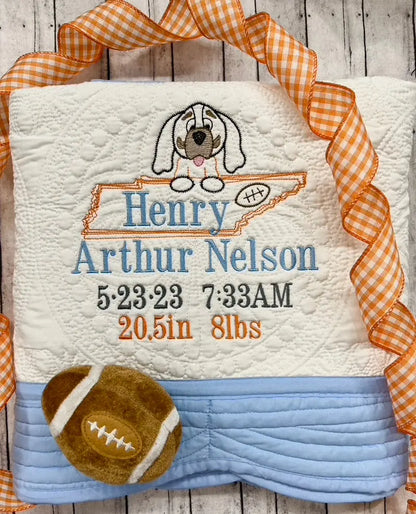 White Heirloom Quilt With Decorative Trim pinkpoodledesignz