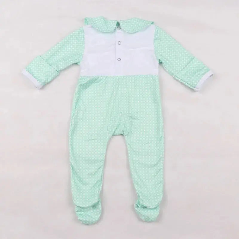 Wholesale Infant Plaid Footie Romper Pink Poodle Designz