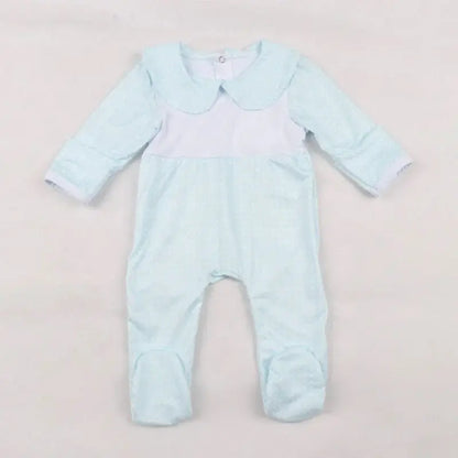 Wholesale Infant Plaid Footie Romper Pink Poodle Designz