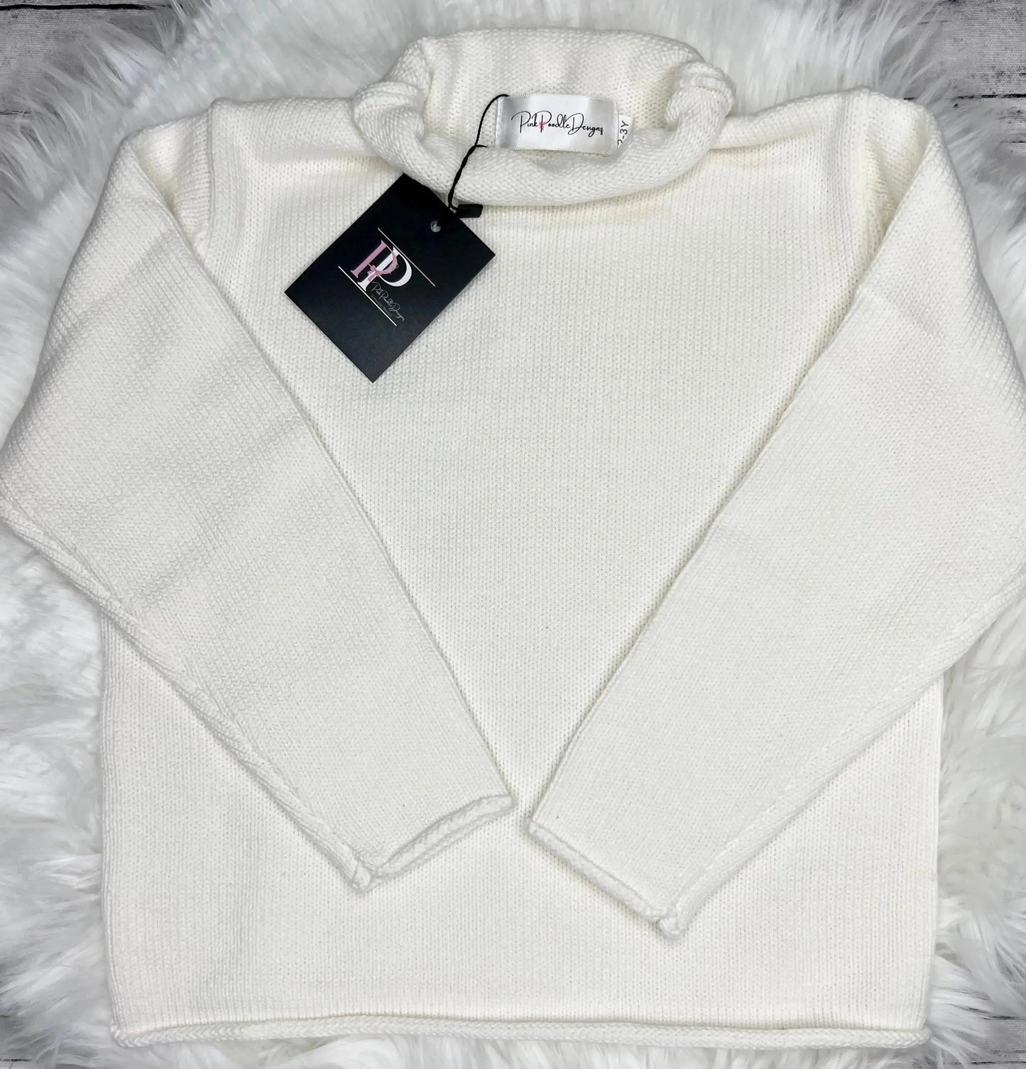 Wholesale Pink Poodle Designz New Thicker Roll Neck Sweater Pink Poodle Designz