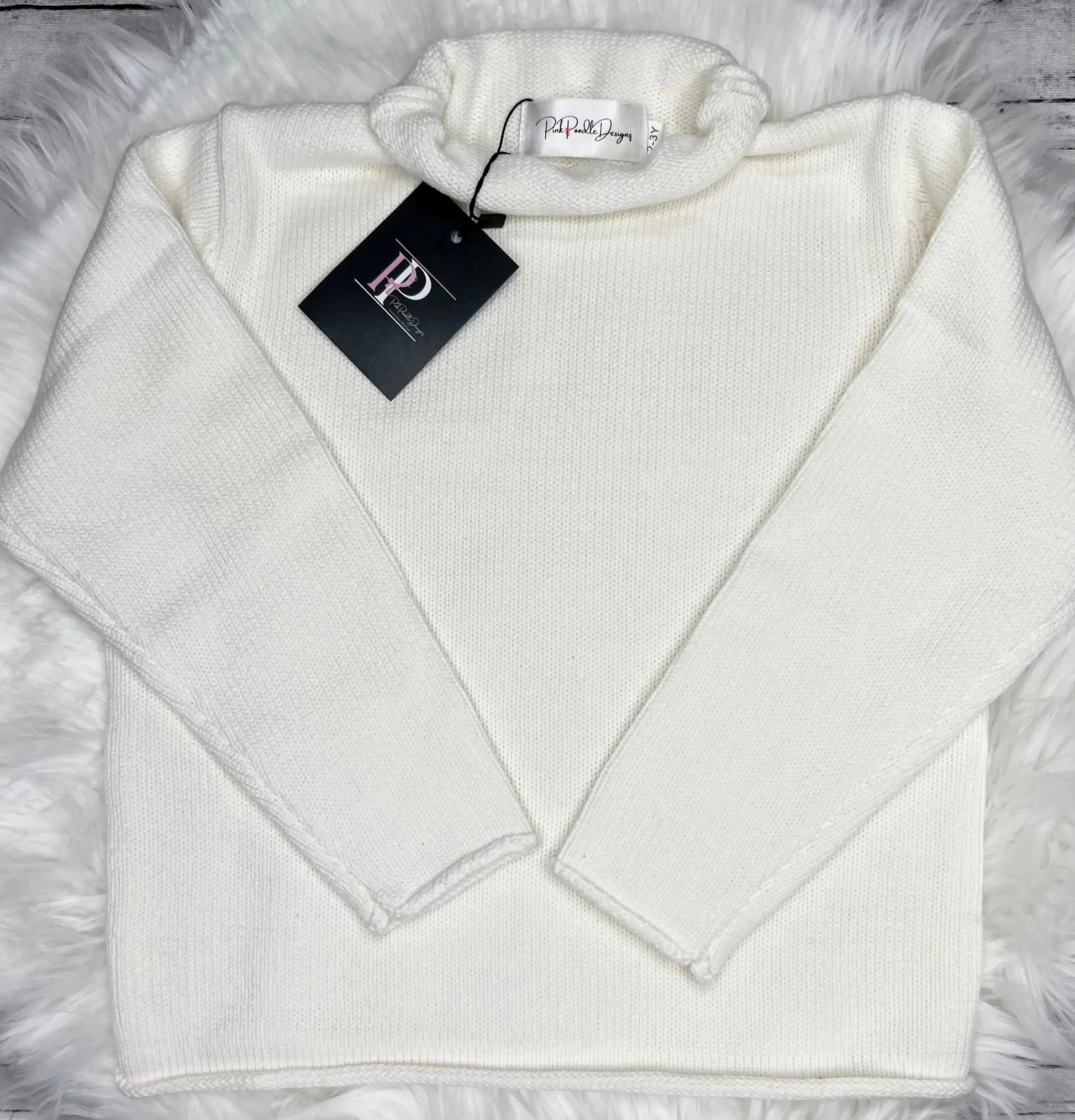 Wholesale Pink Poodle Designz New Thicker Roll Neck Sweater Pink Poodle Designz