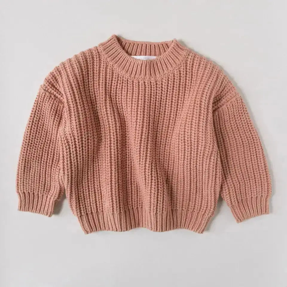 Wholesale Unisex Chunky Oversized Knit Sweaters Pink Poodle Designz
