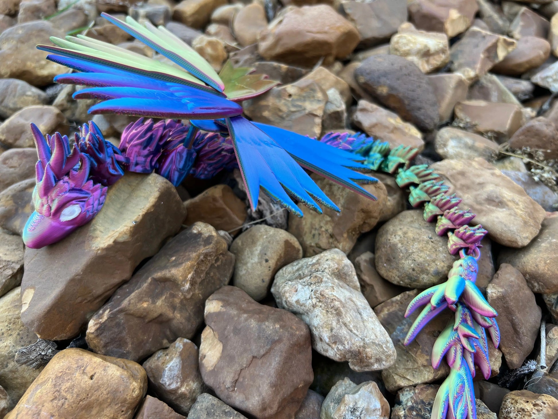 Winged Flexi Dragons Pink Poodle Designz