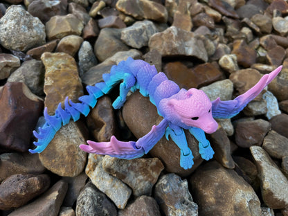Winged Flexi Dragons Pink Poodle Designz