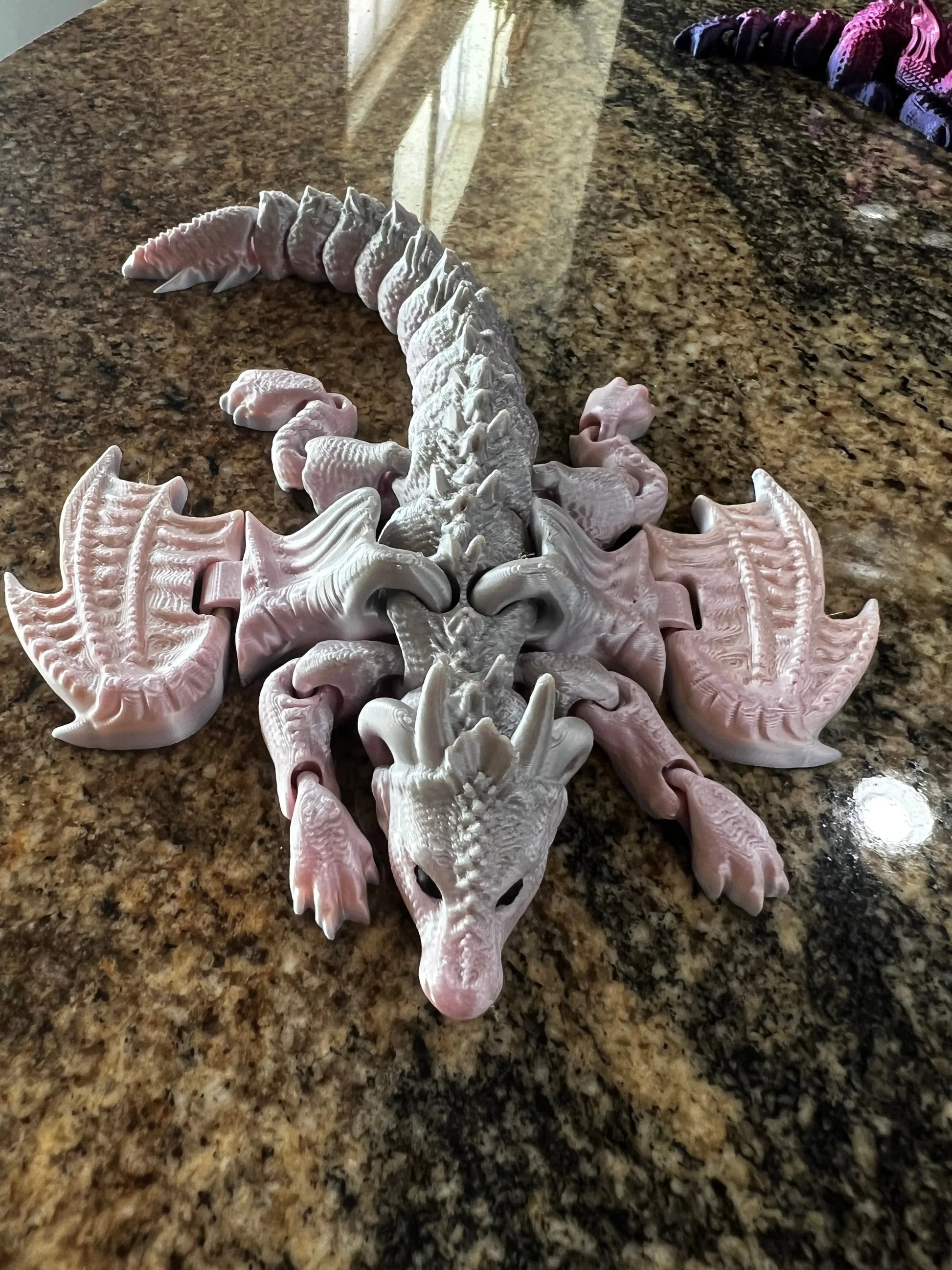 Winged Flexi Dragons Pink Poodle Designz