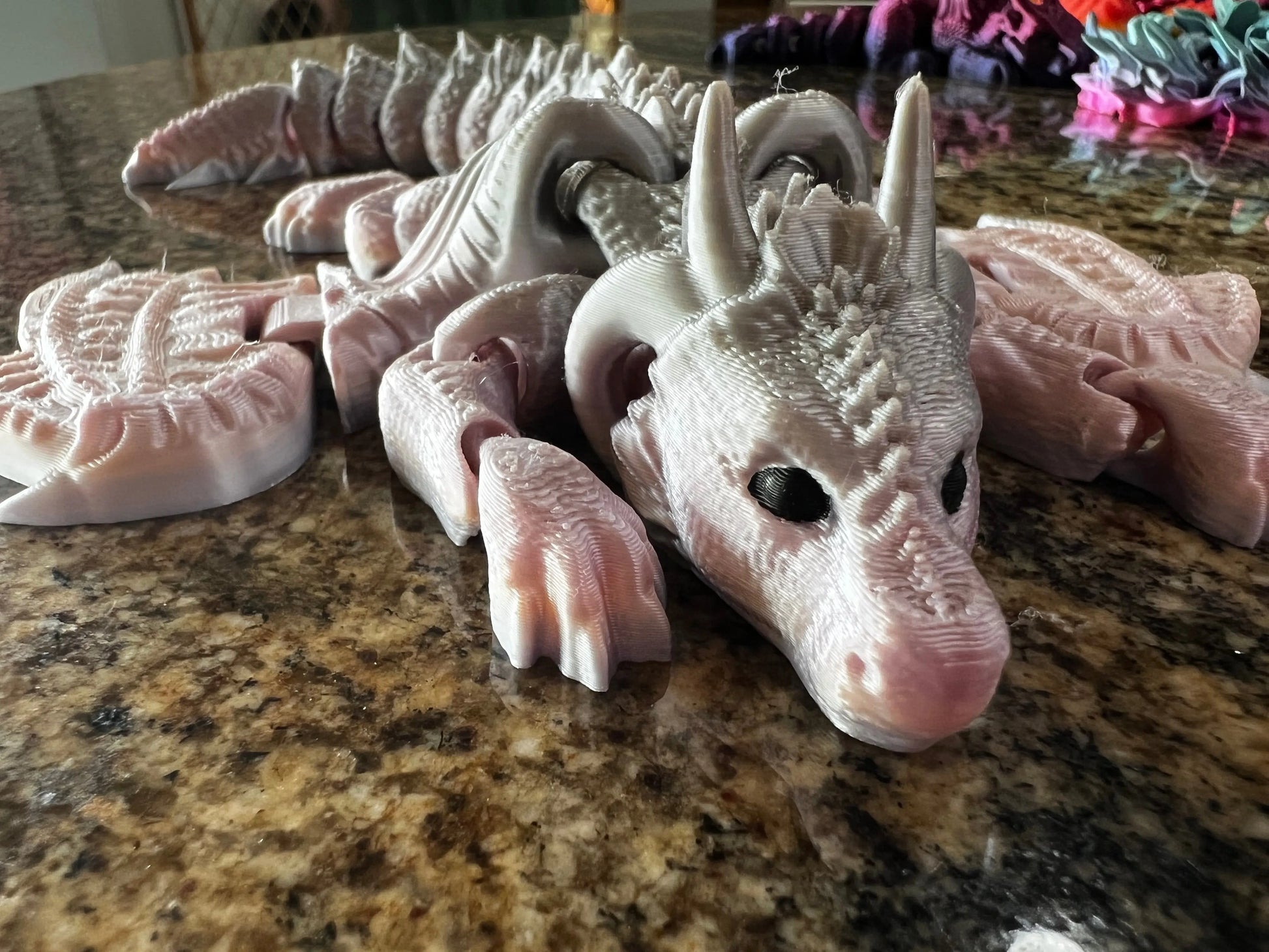 Winged Flexi Dragons Pink Poodle Designz