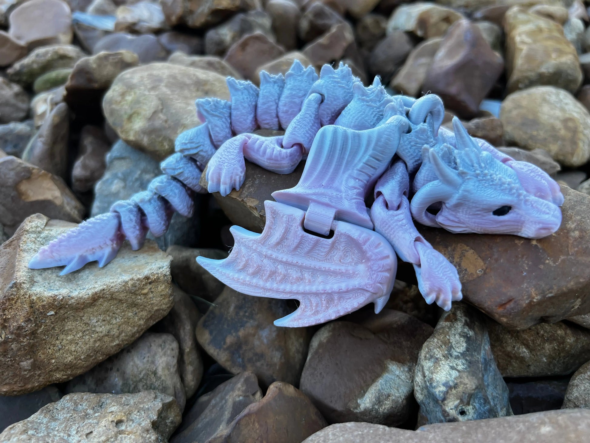 Winged Flexi Dragons Pink Poodle Designz
