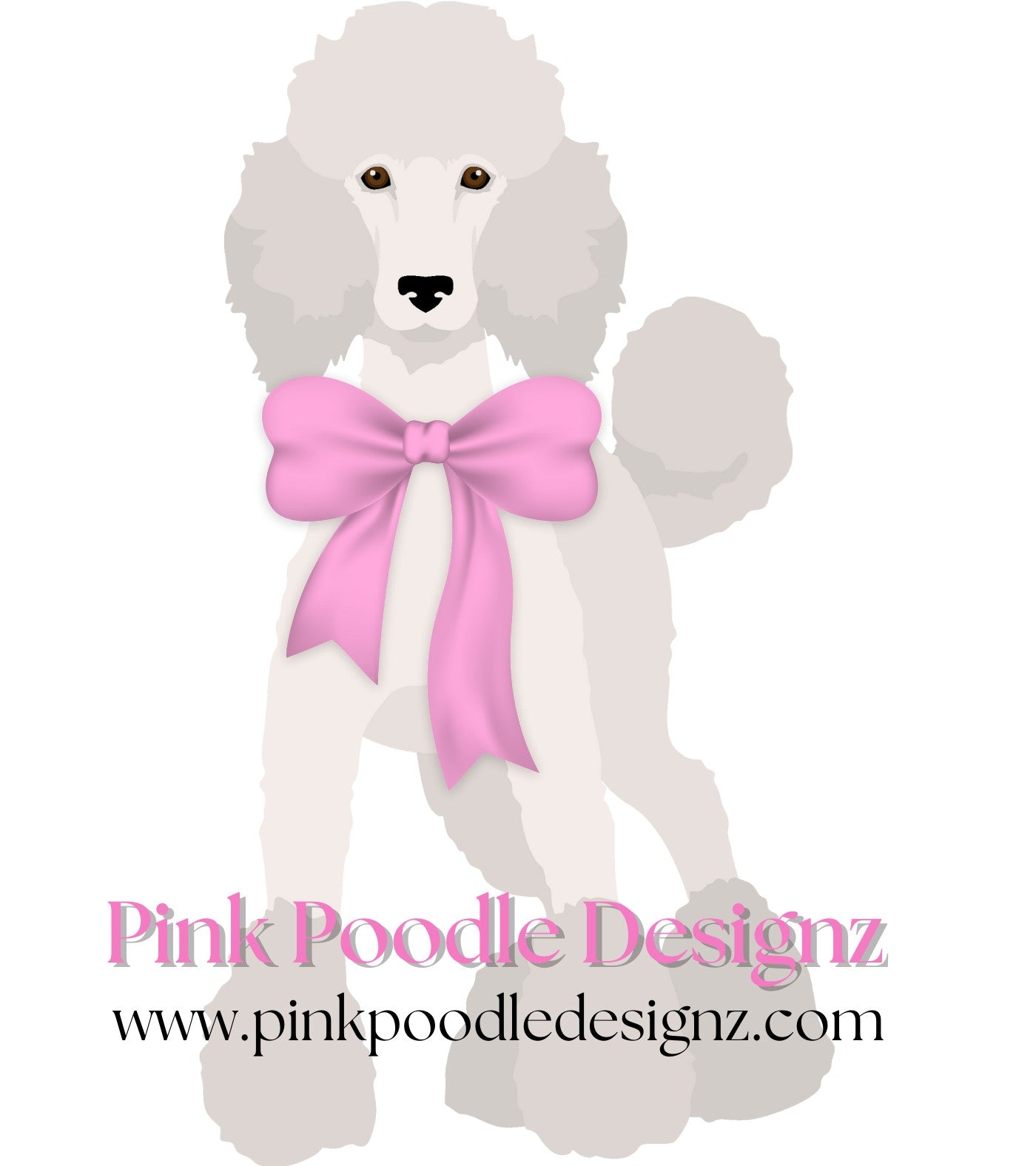 Embroidery Design 10K-15K Stitches Pink Poodle Designz