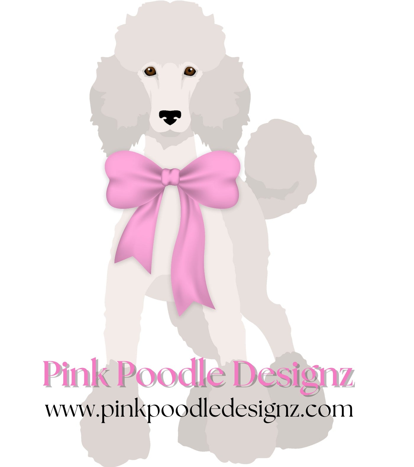 Embroidery Design 21K-30K Stitches Pink Poodle Designz