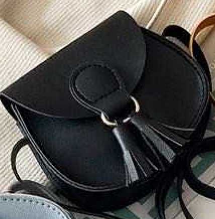 Black Leather Fringe Bag Shoulder Vintage Handbags with Bamboo Handle | Black  leather fringe bag, Leather fringe bag, Leather fringe