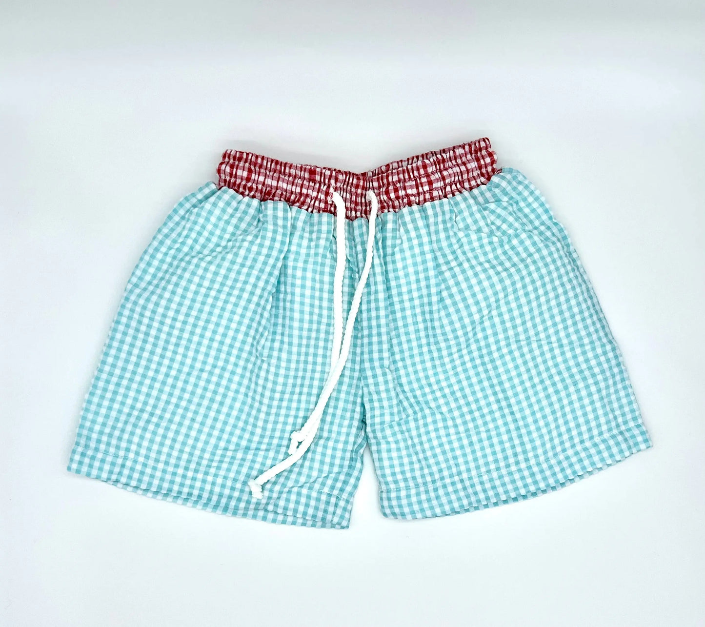 Monogrammed Seersucker Swim Trunks Blanks Outlet