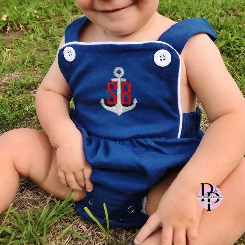 Monogrammed Unisex Knit Sunsuit Love That Cotton