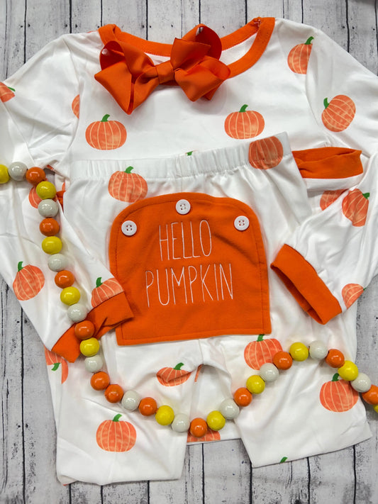 Pumpkin Dream - Fall Faux Buttflap Pajamas Sugarbee Blanks