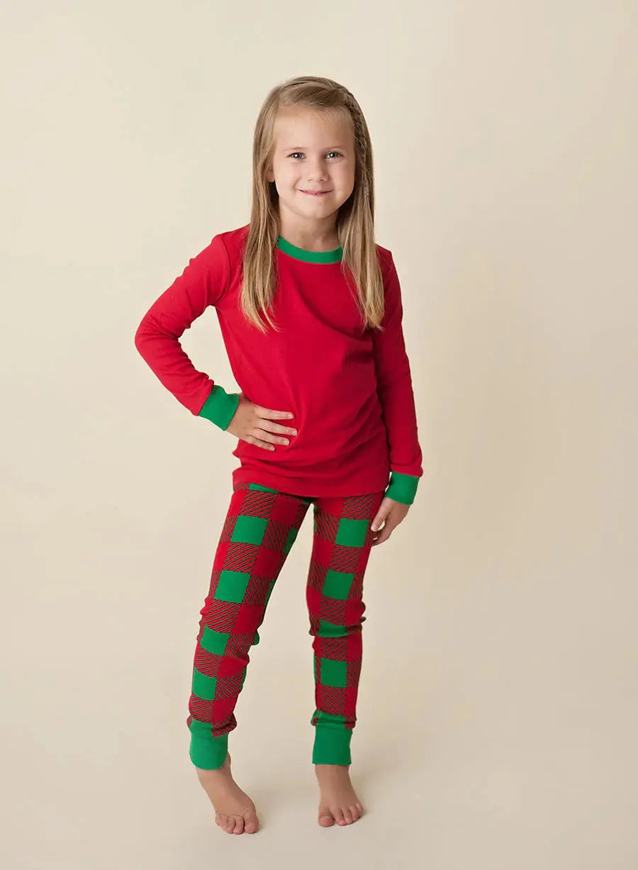 Unisex Christmas Plaid Pajamas ARB Blanks