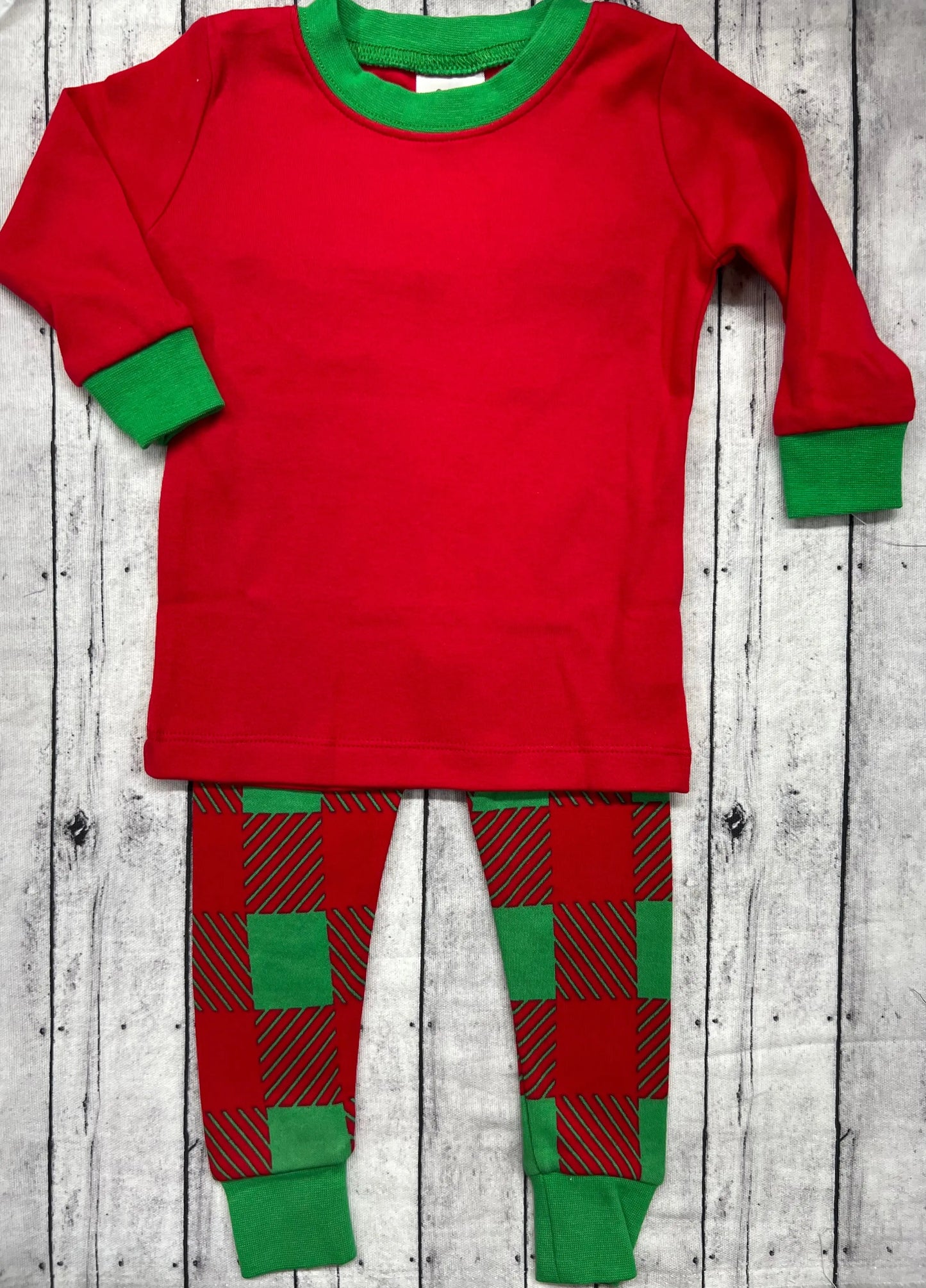 Unisex Christmas Plaid Pajamas ARB Blanks